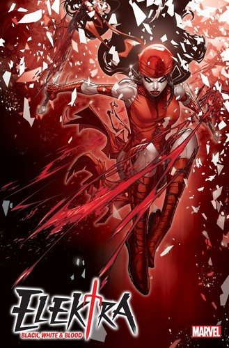 Elektra black white blood - black,